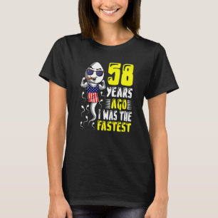 T-shirt Il Y A 58 Ans, J'Étais Le 58e Anniversaire Le Plus
