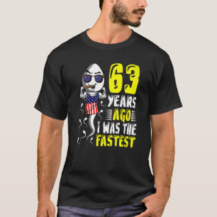T-shirt Il Y A 63 Ans, J'Étais Le 63ème Anniversaire Le Pl
