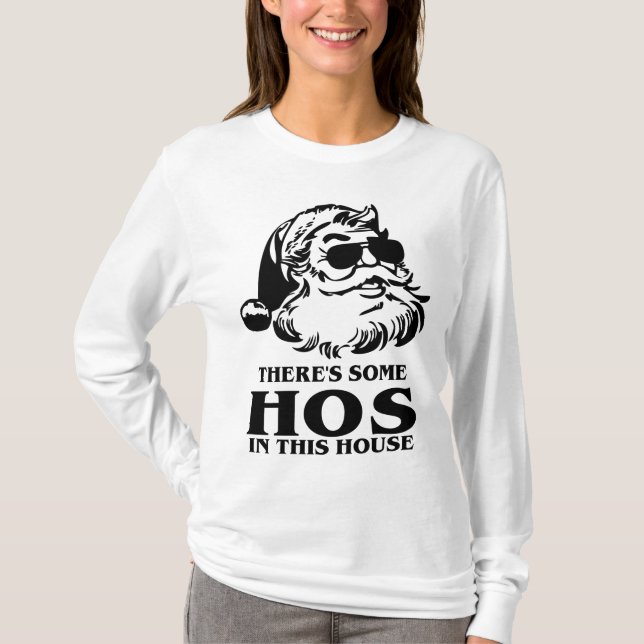 T-shirt Il y a des trous dans cette maison Noël (Devant)