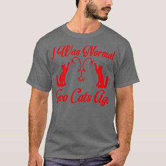 T-shirt il y a deux chats