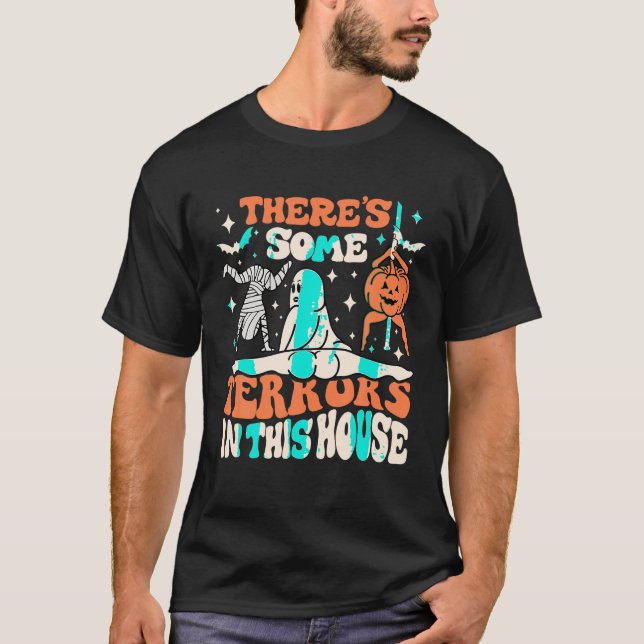 T-shirt Il Y A Quelques Horreurs Dans Cette Maison Citroui (Devant)