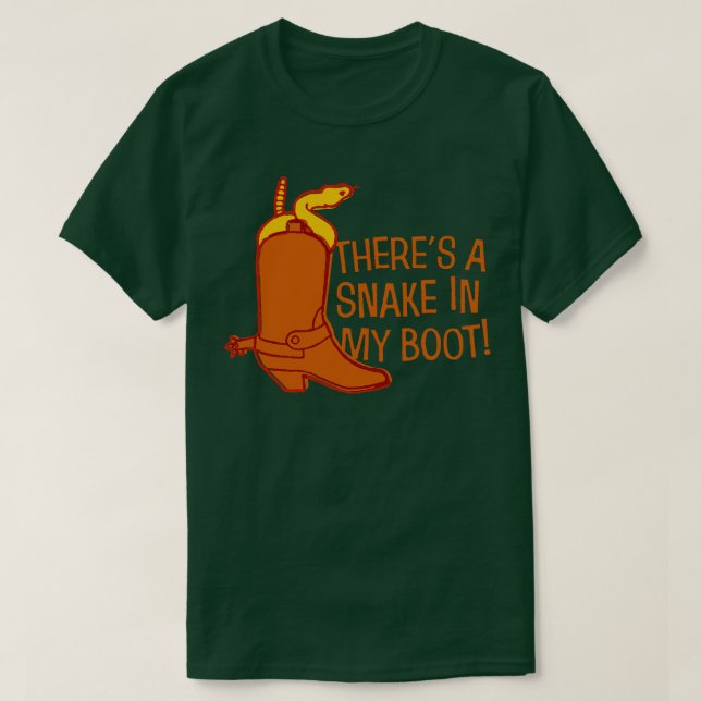 T-shirt Il y a un serpent dans mon démarrage (Design devant)