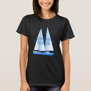 T-shirt Île Anastasia Floride Côtier Nautique Voile