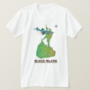 T-shirt île block New Shoreha, Rhode Island