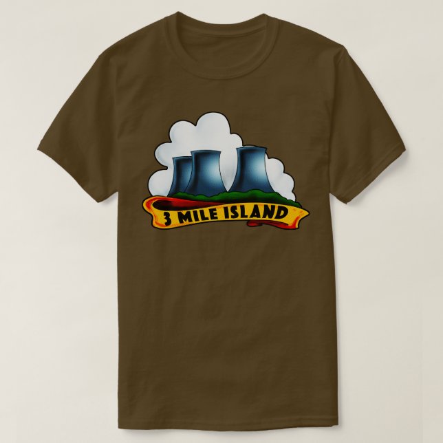 T-shirt Île de 3 miles (Design devant)