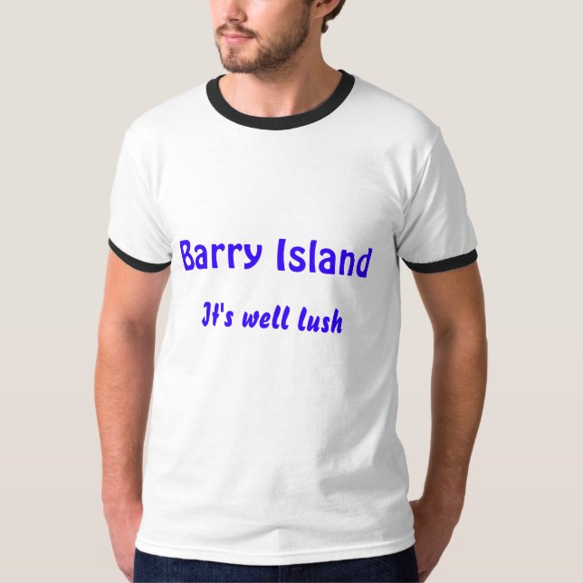 T-shirt Île de Barry, c'est ivrogne bon (Devant)