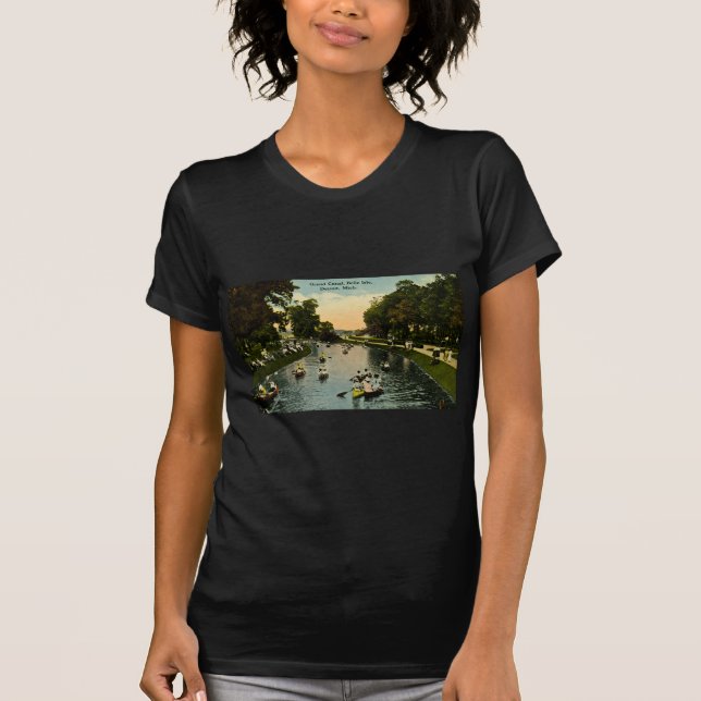 T-shirt Île de belle de canal grand, Detroit, Michigan (Devant)