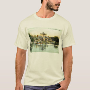 T-shirt Île de belle de pavillon, cru 1915 de Detroit