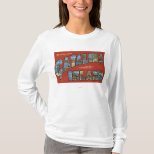T-shirt Île de Catalina, la Californie - grande scène de