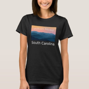 T-shirt Île de Hilton Head Caroline du Sud Coucher de sole