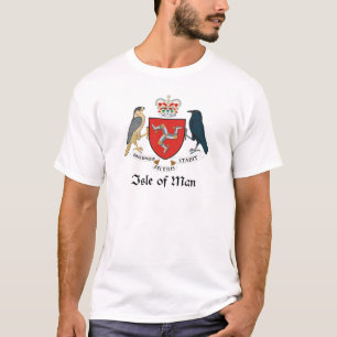 T-shirt ÎLE DE MAN - emblème/drapeau/symbole/manteau des