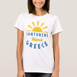 T-shirt Île de Santorin, Grèce - Sunshine Women's