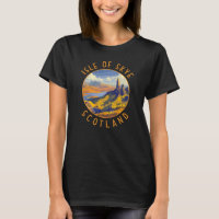 Île de Skye Écosse Cercle retro en détresse