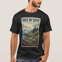 Île de Skye Écosse Paysage Voyage Art Rétro