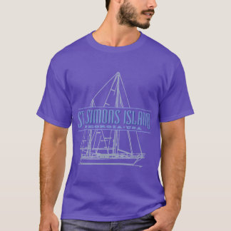 T-shirt Île de St Simons Géorgie Voilier Souvenir Extra-la