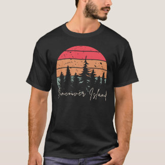 T-shirt Île de Vancouver Colombie Britannique Retro Sunset
