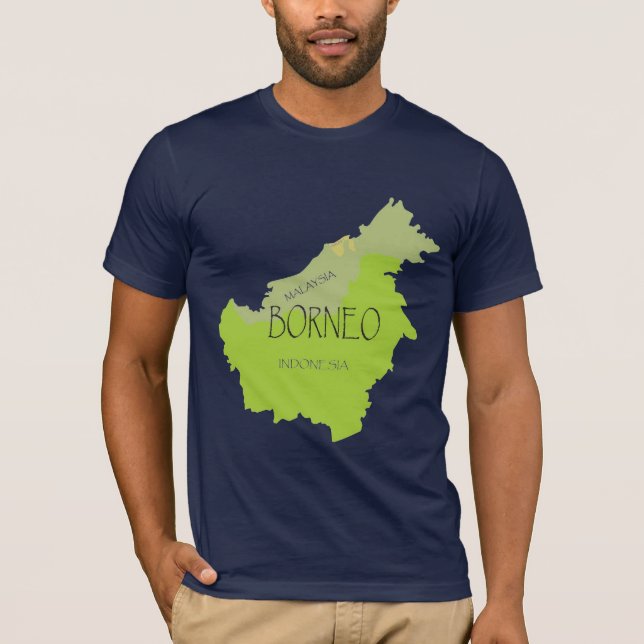 T-shirt Île du Bornéo (Devant)