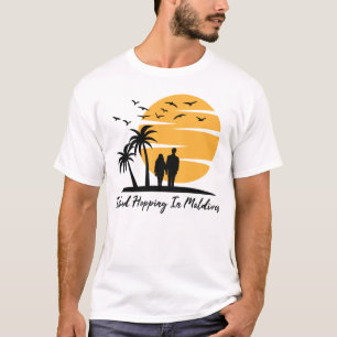 T-shirt Île en shopping aux Maldives