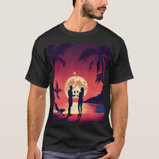 T-shirt Ile Encre : Sailor Jerry Beach Scène Tee