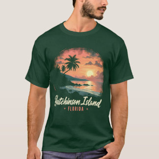 T-shirt Île Hutchinson Floride États-Unis