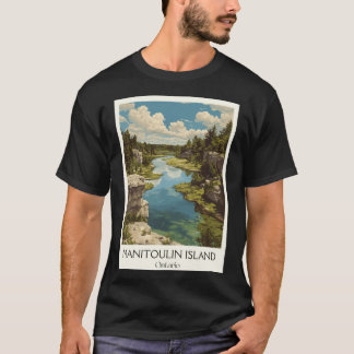 T-shirt Île Manitoulin Ontario Île d'eau douce Paysage