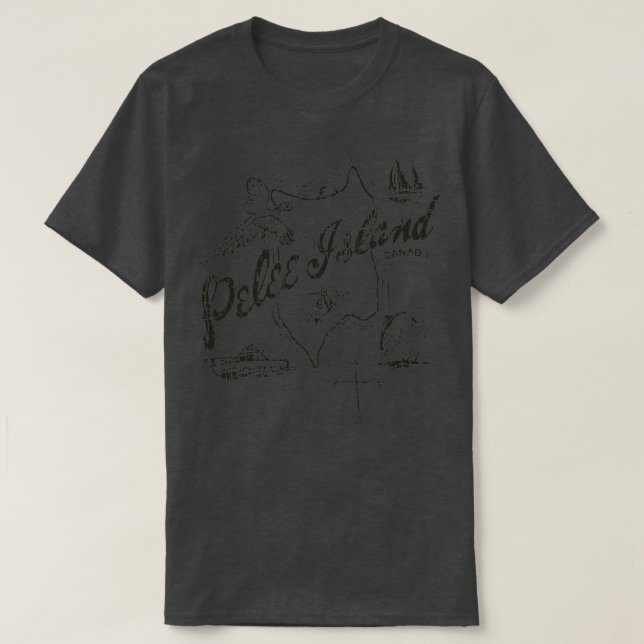 T-shirt Île Pelee 1868 (Design devant)