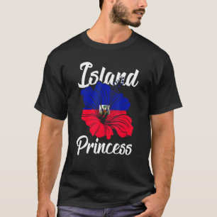 T-shirt Île Princess Haïti Haïti Haïti Haïti Drapeau Haïti