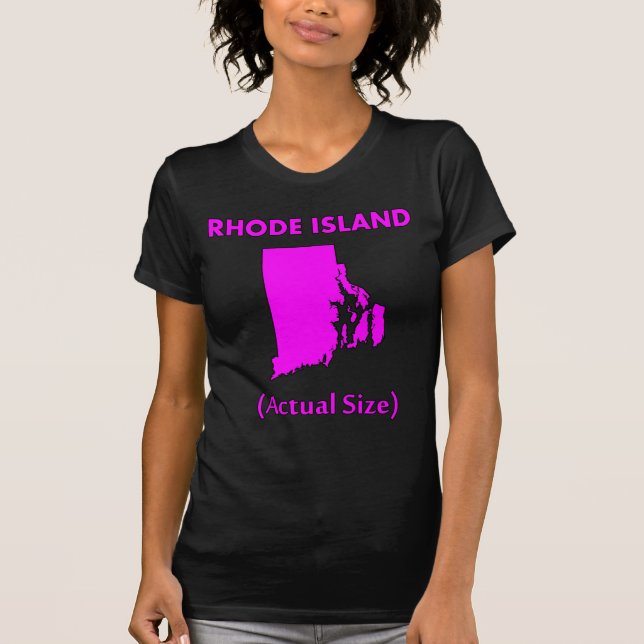 T-shirt Île Rhode - Taille réelle (Devant)