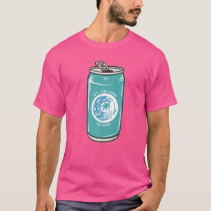 T-shirt Île Sainte-Hélène Caroline du Sud Sc Bière Soda Po