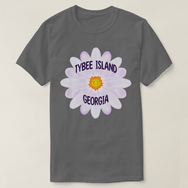 T-shirt Île Tybee Géorgie 1 (Design devant)