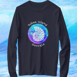 T-shirt Île Tybee Géorgie Coquillage océanique