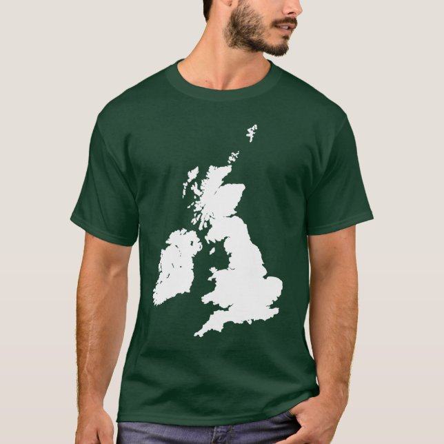 T-shirt Îles britanniques dans le blanc (Devant)