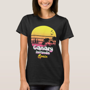 T-shirt Îles Canaries Espagne Vacances Souvenir Cadeau d'é