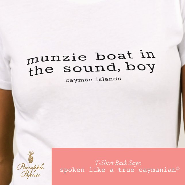 T-shirt Iles Cayman Folk Chanson Munzie Bateau Personnalis (Créateur téléchargé)