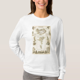 T-shirt Îles danoises dans l'océan Atlantique nord