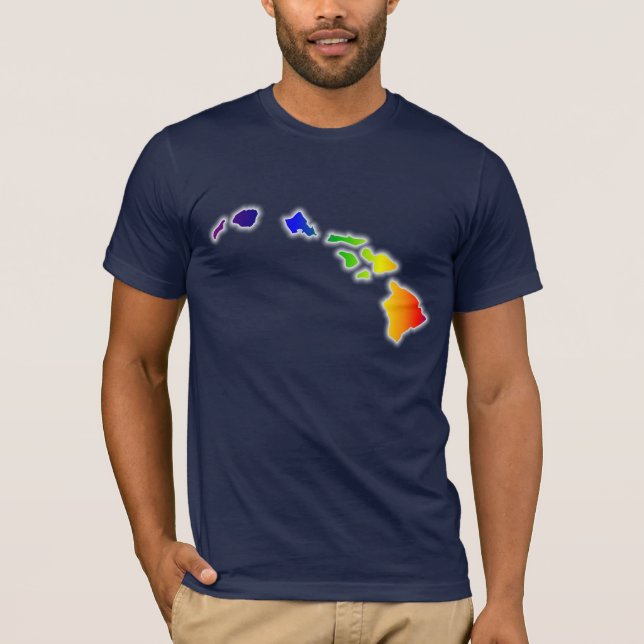 T-shirt Îles hawaïennes - Hawaï (Devant)
