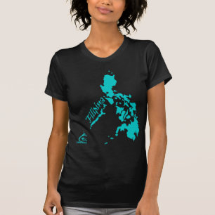 T-shirt Îles philippines de Philippine turquoises