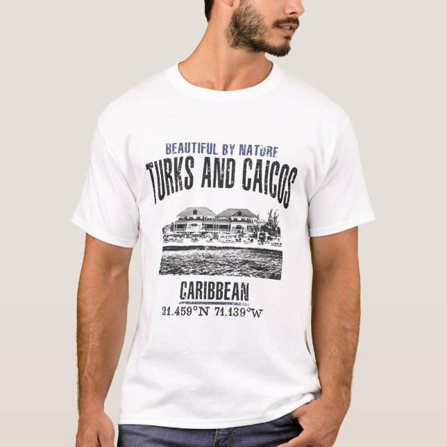 T-shirt Îles Turques et Caïques (Devant)