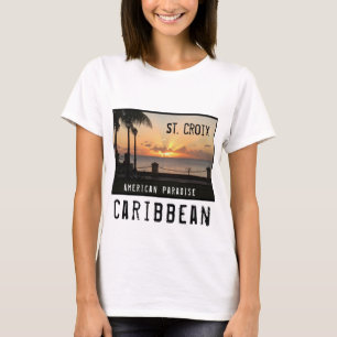 T-shirt Îles Vierges américaines Sainte-Croix USVI Sunset 