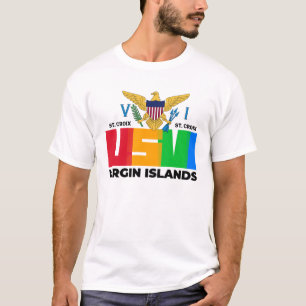 T-shirt Îles Vierges américaines Sainte-Croix USVI Tropi