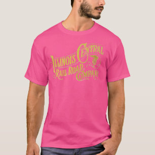 T-shirt Illinois Central Railroad Vintage Illinois Central