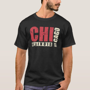 T-shirt Illinois Chicago USA America State