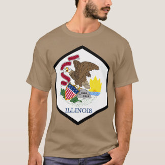 T-SHIRT ILLINOIS HEXAGONAL SEAL