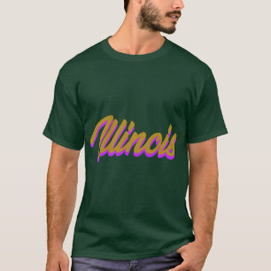 T-shirt Illinois IL Fierté d'État Américain Amour 1