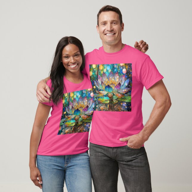 T-shirt Illuminated Blooming Lotus Flower (Unisexe)
