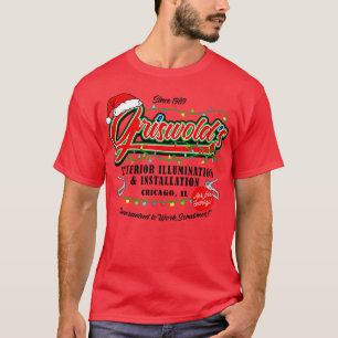 T-shirt Illumination de Griswold vacances de Noël