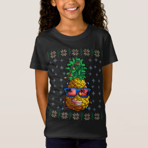 T-Shirt Illuminations de Noël à l'ananas Hawaii Lover