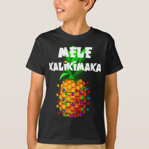 T-shirt Illuminations de Noël Ananas Mele Kalikimaka Ha