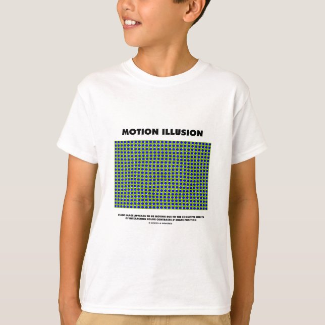 T-shirt Illusion de mouvement (illusion optique) (Devant)