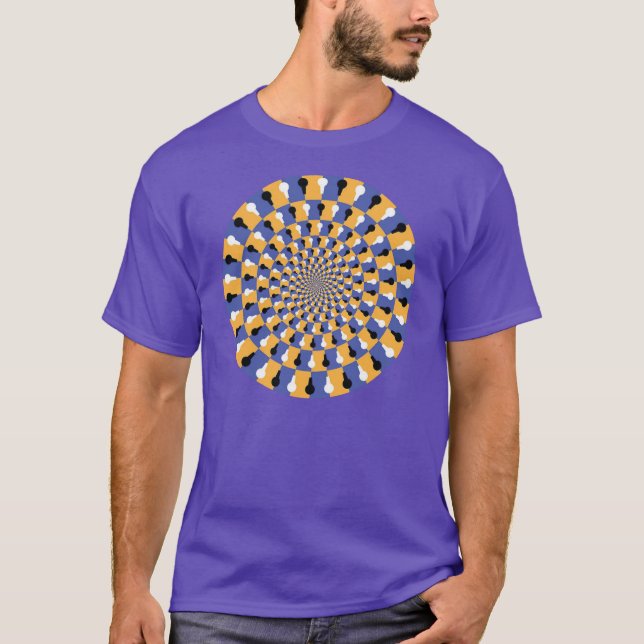 T-shirt Illusion optique folle - Cercle infini (Devant)